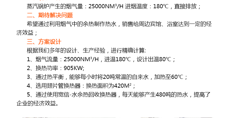 廢氣廢水余熱回收