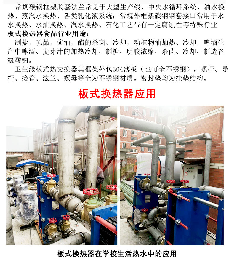 板式換熱器應(yīng)用